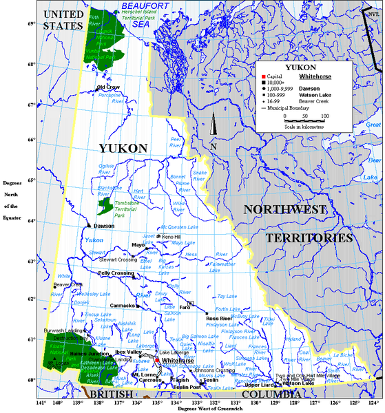 Carte du Yukon