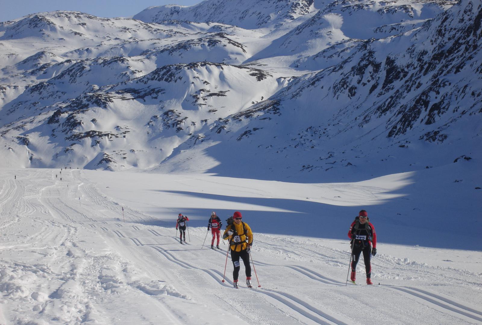 Course de ski de fond à Sisimiut (côte occidentale groenlandaise)