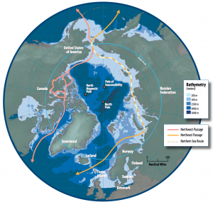 Les routes maritimes de l’océan Arctique